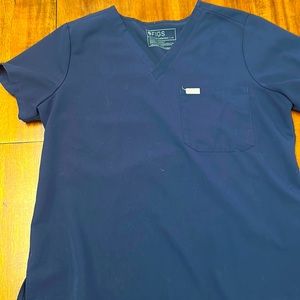 Figs large petite navy scrub top!
